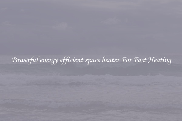 Powerful energy efficient space heater For Fast Heating