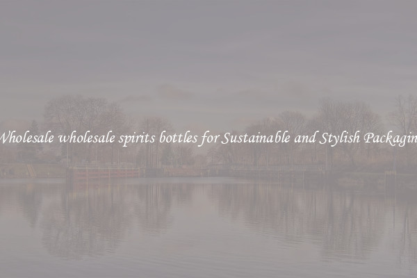 Wholesale wholesale spirits bottles for Sustainable and Stylish Packaging