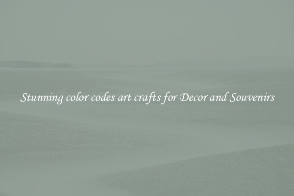 Stunning color codes art crafts for Decor and Souvenirs