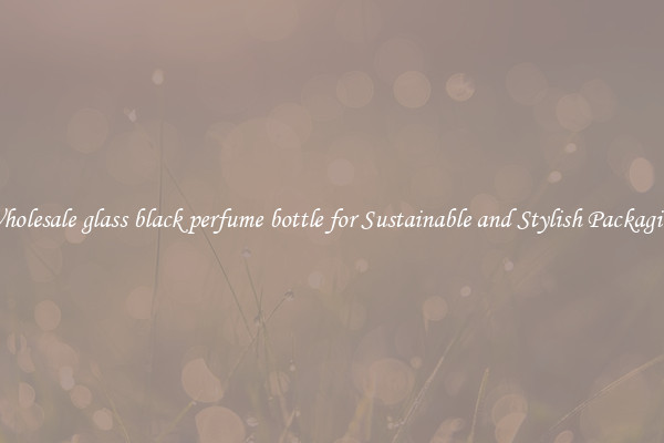 Wholesale glass black perfume bottle for Sustainable and Stylish Packaging