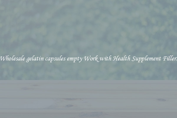 Wholesale gelatin capsules empty Work with Health Supplement Fillers