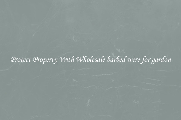 Protect Property With Wholesale barbed wire for gardon