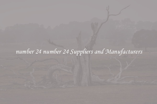 number 24 number 24 Suppliers and Manufacturers