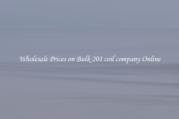 Wholesale Prices on Bulk 201 coil company Online
