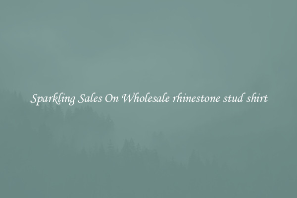Sparkling Sales On Wholesale rhinestone stud shirt