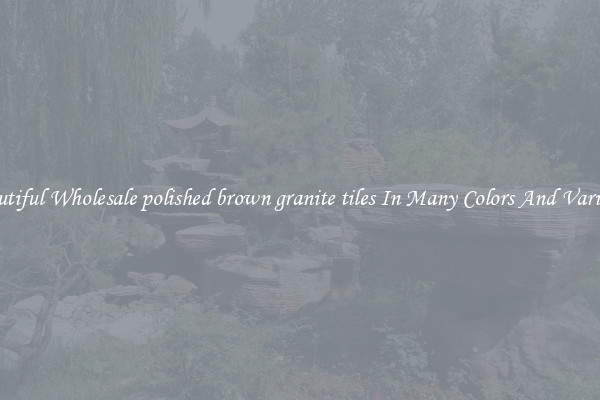 Beautiful Wholesale polished brown granite tiles In Many Colors And Varieties